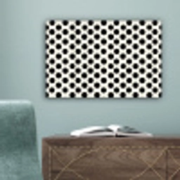 Klassiek - Stippen - Zwart canvas 2cm klein 34 -sfeer4