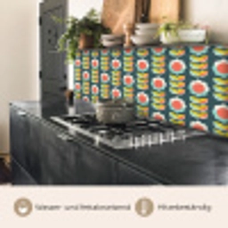 Retro - Bloemen - Scandinavisch keuken achterwand 2 middel 871 -usp_DE