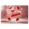 Aardbei - Taart- Eten - Roze Placemat vinyl groot -zzsfeer1_Kitchenyeah-website