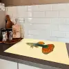 Vis - illustratie - Stippen - Oranje Inductie beschermer vinyl 3mm klein -sfeer3