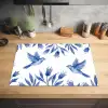 Modern - Vogels - Delfts - Blauw Inductie beschermer vinyl 3mm klein -sfeer5
