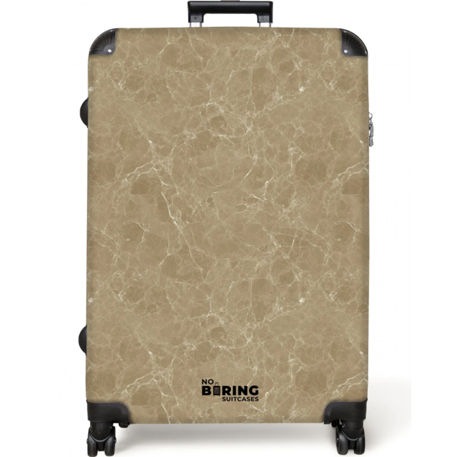 Lichtbeige - Nerven - Marmer NBS - Large koffer - Volwassenen Unisex groot -zzzzzzzzkaufland2