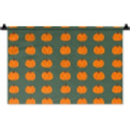 Pompoen - Patroon - Oranje Wandkleed katoen klein 269 -zz3d