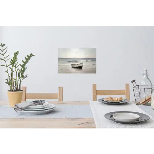 Roeiboot - Zee - Horizon Muursticker klein -eettafel