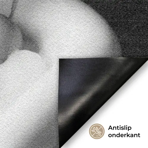 Relaxt - Bad - Zwart - Wit Deurmat klein -antislip_NL