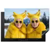 Vrouwen - Bananen - Geel Inductie beschermer vinyl 3mm klein -3d