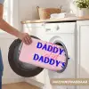 Daddy's - Blauw - Blokletters Badmat klein -USP_WasbaarNL