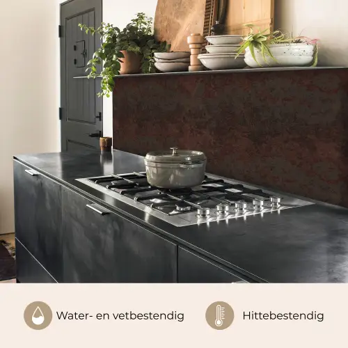 Metaal - Roest - Donker - Bruin keuken achterwand 2 middel 871 -usp_NL