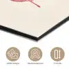 Vlinder - Illustratie - Roze aluminium wit klein -closeup_NL