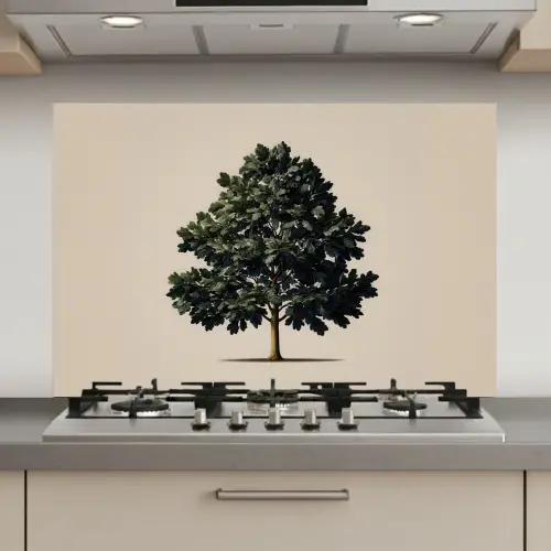 Eikenboom - Schaduw - Egaal keuken achterwand spatscherm klein -3d_website