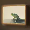 Kameleon - Groen - Minimalistisch Light Box met batterij (Wandlamp) middel -z3d_website