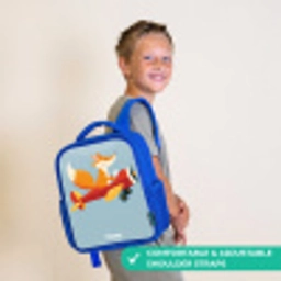 Vos - Vliegtuig -  Vliegen Kinderrugzak - Blauw middel -sfeer3_UK