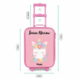 Eenhoorn - Bloemen - Roze Kinderkoffer - Roze klein -productfoto_formaten