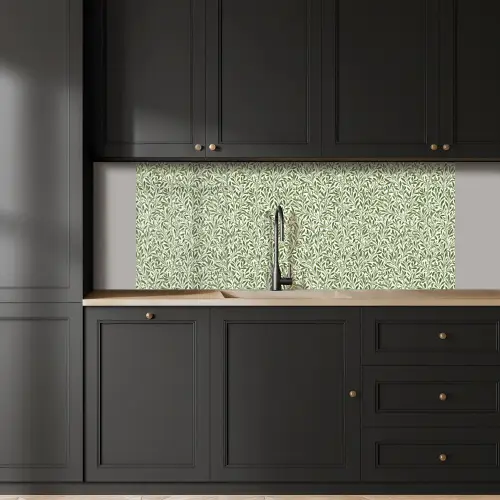 Botanisch - Takken - Groen keuken achterwand 2 middel 871 -sfeer1