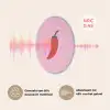 Peper - Rood - Illustratie Akoestische PET Vilt - Rond klein -USP_NL