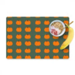 Pompoen - Patroon - Oranje Placemat vinyl groot 368 -zzzproduct_Kitchenyeah-website