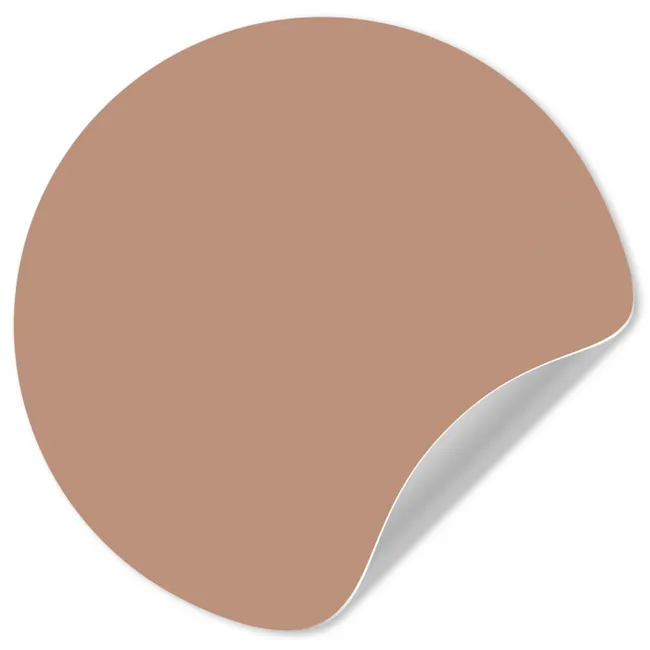 Beige - Kleur - Roze Wandcirkel behangsticker klein 186 -3d