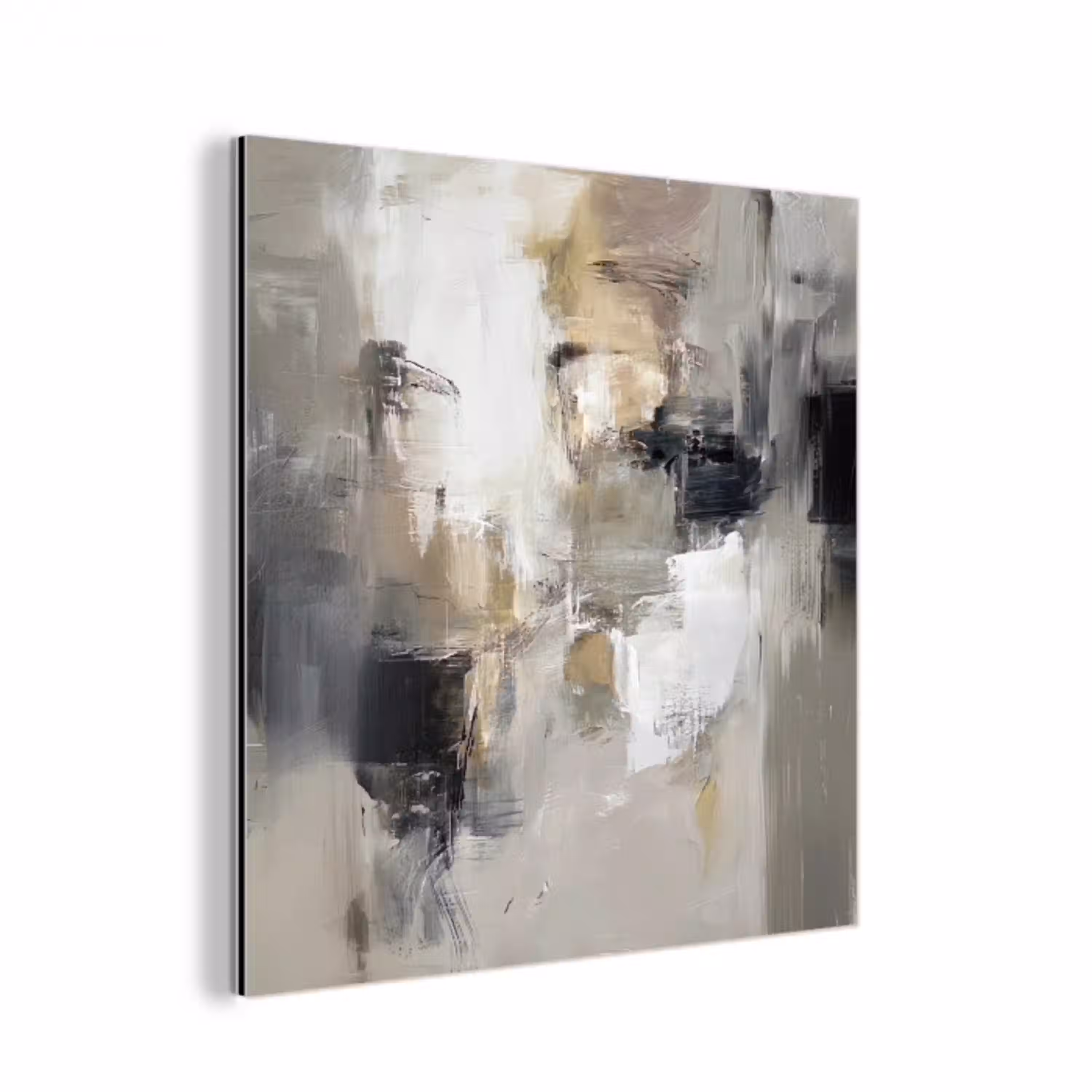 Kleurenpalet - Penseelstreken - Beige - Nevelig aluminium wit klein -3d