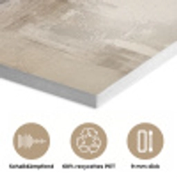 Moderne kunst - Abstract - Beige PET vilt klein -closeup_DE