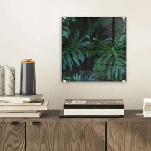 Monstera - Bladeren - Tropisch - Jungle plexiglas 5mm klein -sfeer1