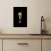 Milkshake - Goud - Drinken - Zwart KitchenYeah - Keuken - Canvas klein -sfeer2