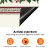Kerststrook - Poinsettia - Rood - Groen Inductie beschermer vinyl 3mm klein -zzzzzzz-td-onderkant
