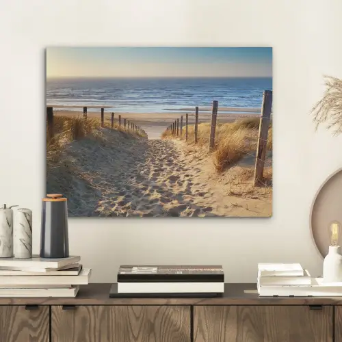 Strand - Zee - Nederland - Duinen - Zon PET vilt klein -sfeer1
