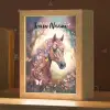 Paard - Natuur - Bloemen - Vlinders - Bos Light Box met kabel (Kinderlampje) klein -zzz_3d_website