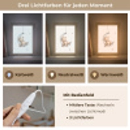 Beer - Maan - Sterren - Kinderen Light Box met kabel klein -USP_lichtkleurDE