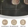 Keukengerei - Rustiek - Tegels - Kruiden Akoestische PET Vilt - Rond klein -closeup_NL