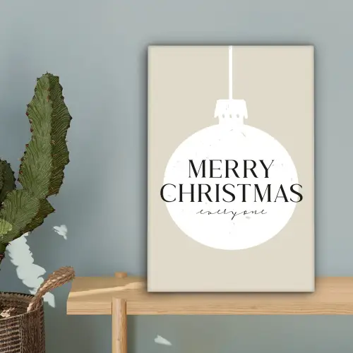 Christmas - Kerstballen - Japandi - Witte kerstballen canvas 2cm klein -sfeer4