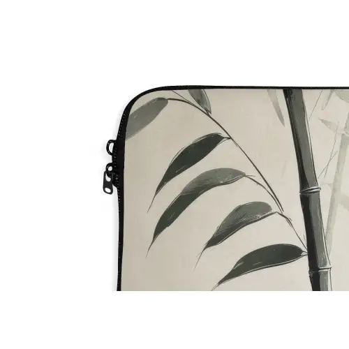 Japandi - Bamboe - Beige laptophoes neopreen klein -detail