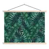 Bladeren - Tropisch - Jungle -  Natuur textielposter latten blank klein -3d