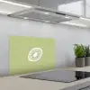 Kiwi - Lijntekening - Minimalistisch - Groen keuken achterwand spatscherm klein -3d_schuin