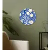 Bloemen - Delfts Blauw - Patroon - Tulp Wandcirkel kunststof plaat 5mm dik klein -sfeer3