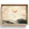 Landschap - Japandi - vogel Dienblad Rechthoek middel -z3d_shopping