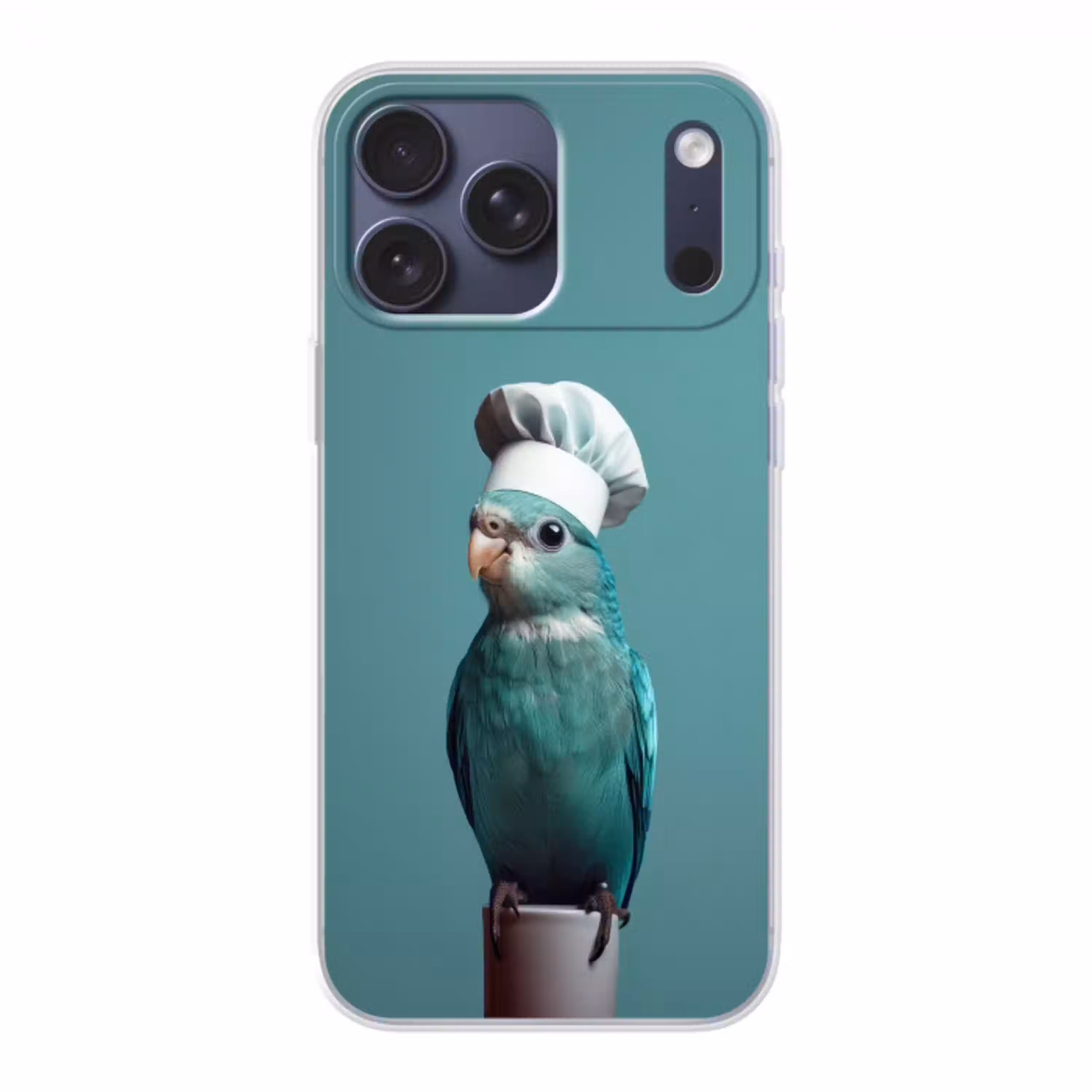 Parkiet - Vogel - Koksmuts - Cute Telefoonhoesje iPhone 17 Pro Max klein -3d