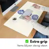 Schelpen - Blauw - Patroon Muismat XXL klein -sfeer3