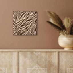 Zebra - Strepen - Bruin aluminium wit klein -sfeer4