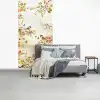 Takken - Bloemen - Vogeltjes - Roze fotobehang vinyl groot -slaapkamer