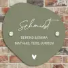 Olijfgroen - Sierlijk Naambord Organisch middel -sfeer10