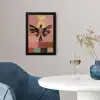 Illustratie - Vogel - Vlakken - Kleurrijk fotolijst zwart zonder passe partout klein -sfeer4