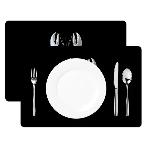 Kreeft - Zilver - Metallic - Luxe Placemat vinyl groot -zzsfeer2_Kitchenyeah-website