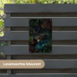 Kaketoe - Vogel - Jungle tuinposter los doek klein -sfeer3
