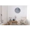 Leisteen - Beton - Retro - Structuren Wandcirkel aluminium klein -woonkamer