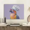 Papegaai - Koksmuts - Paars - Cute PET vilt klein -sfeer1