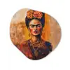Portret - Sieraden - Schilderachtig Wandcirkel Organisch Plexiglas middel -3d