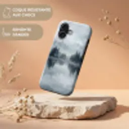 Bos - Meer - Mist - Natuur - Grijs Toughcase MagSafe Apple iPhone 17 klein -USP_RandenV_FR