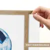 Voetbal - Blauw - Inkt - Spatten Light Box met batterij (Wandlamp kind) middel -USP_websiteprintNL