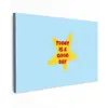 Ster - Today is a good day - Blauw canvas 2cm klein -z3d
